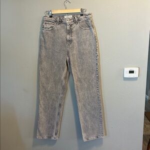 Abercrombie & Fitch The 90s Straight‎ Ultra High Rise Jeans - Gray